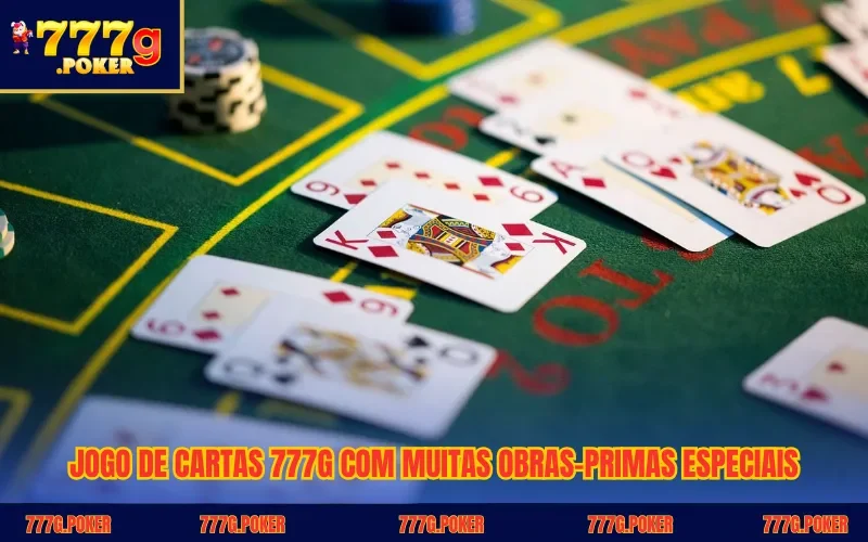 Jogo de cartas 777G com muitas obras-primas especiais