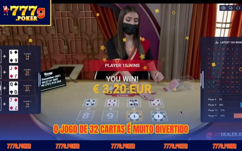 O jogo de 32 cartas é muito divertido