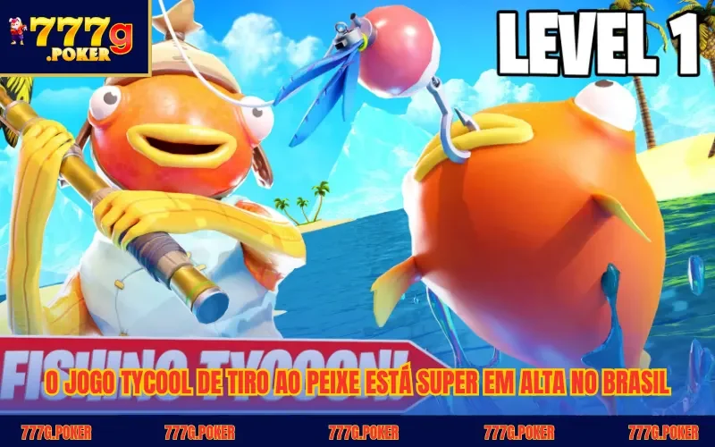 O jogo Tycool de tiro ao peixe está super em alta no Brasil