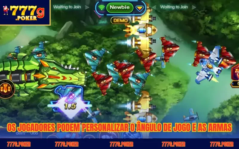 Os jogadores podem personalizar o ângulo de jogo e as armas