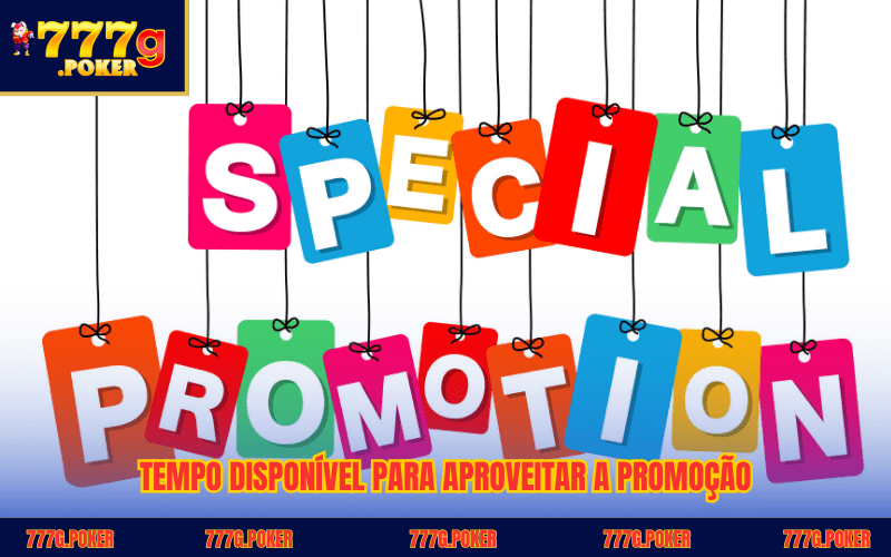 Tempo disponível para aproveitar a promoção