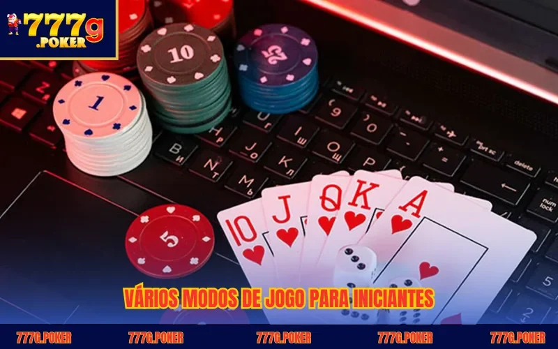 Vários modos de jogo para iniciantes